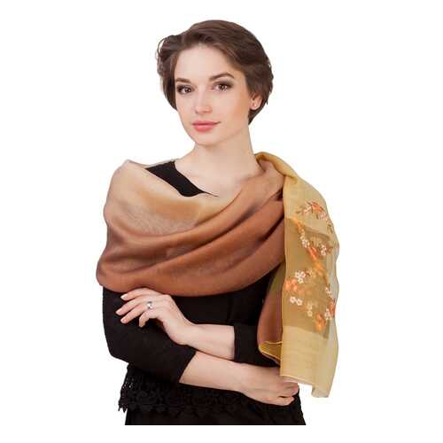 Палантин женский Le Motif Couture YSX03-6 коричневый