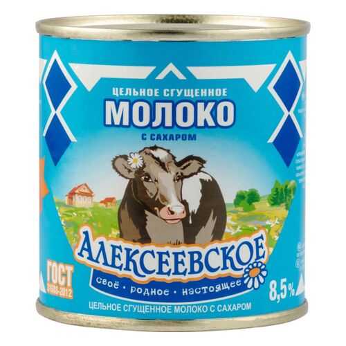Молоко сгущенное Алексеевское 8.5% с сахаром 380 г