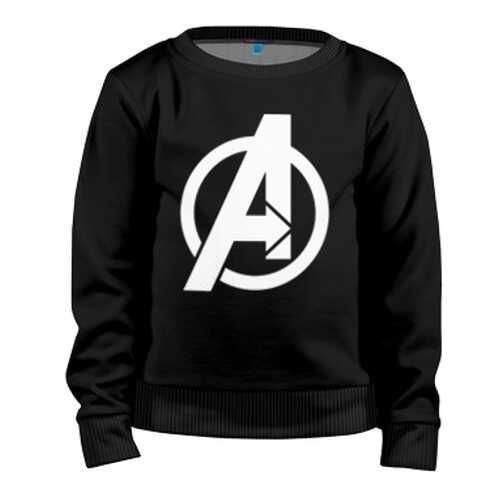 Детский свитшот ВсеМайки Avengers logo white, р. 158