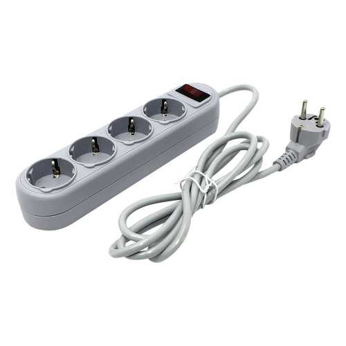 Сетевой фильтр Defender ES Lite, 4 розетки, 1,8 м, Grey