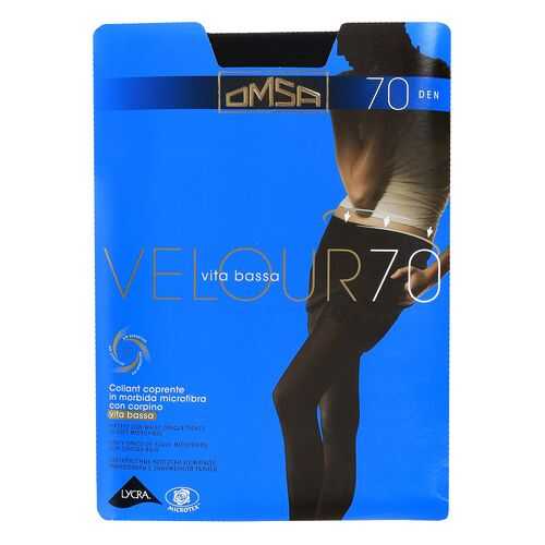 Колготки Omsa VELOUR 70 VITA BASSA / Nero (Черный) / 4 (L)