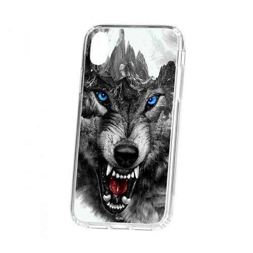 Чехол Apple iPhone XR Kruche Print Волк