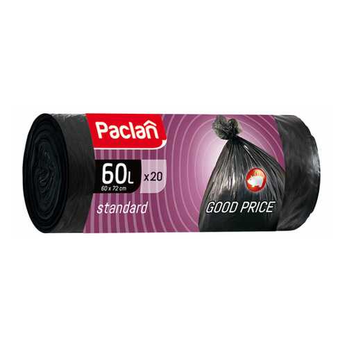 Мешок для мусора Paclan Standart 60 л 20 шт