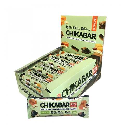 Батончик глазированный CHIKALAB 60гр (20), Арахис