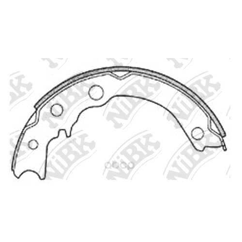 Тормозные колодки барабанные NiBK FN3384