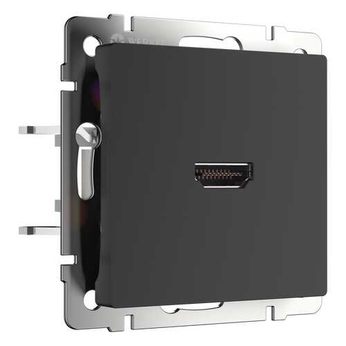 Розетка HDMI Werkel WL08-60-11 черный матовый