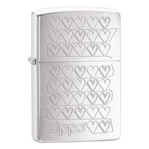 Зажигалка Zippo Hearts 28788 Satin Chrome