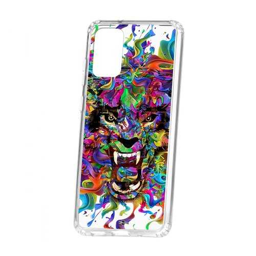 Чехол Kruche Samsung Galaxy S20 Plus Print Colored beast