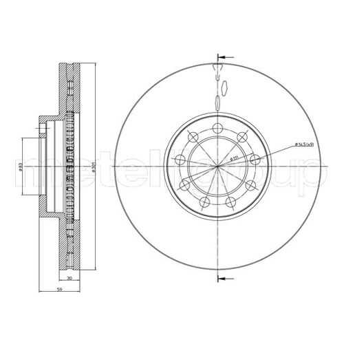 Тормозной диск METELLI 23-0989C