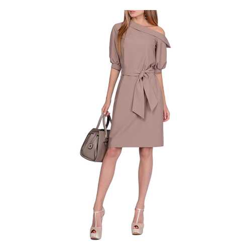 Платье женское FRANCESCA LUCINI F0731-7 коричневое 48 RU