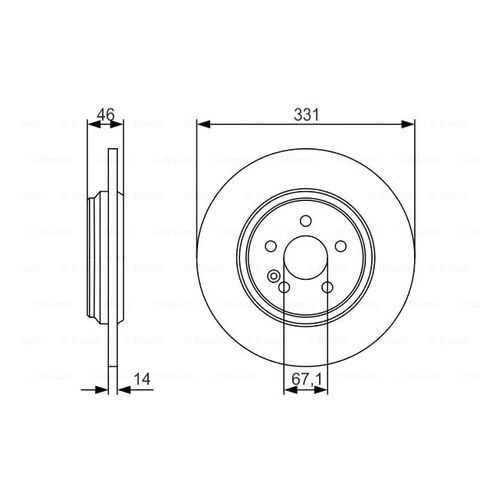 Тормозной диск Bosch 0986479S12