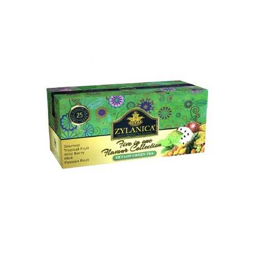 Чай Zylanica Five in one Flavour Collection зеленый ассорти 5 ароматов 25 пакетиков