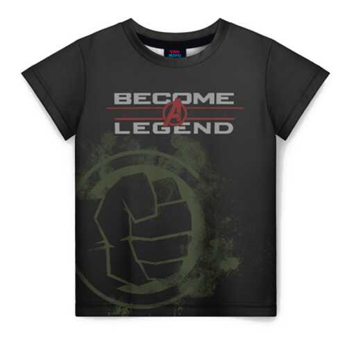 Детская футболка ВсеМайки 3D Hulk become a legend, размер 152
