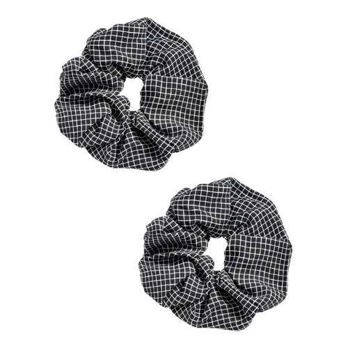 Резинка для волос Verona Solid, черный в клеточку, 2 шт