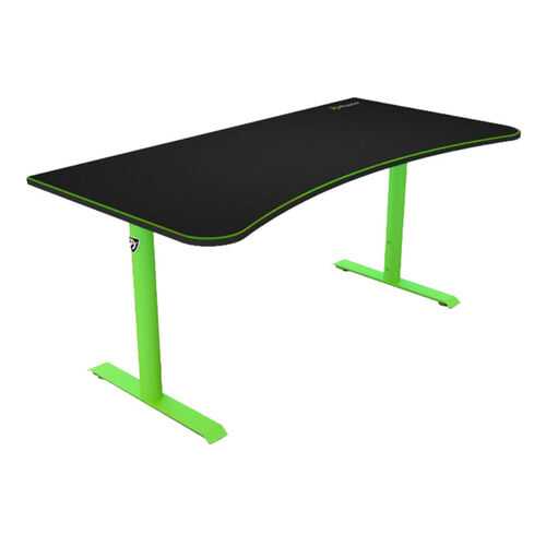 Компьютерный стол Arozzi Arena Gaming Desk/Черный МДФ/Зеленый металл