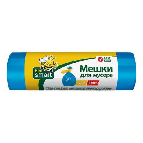 Мешки для мусора 120 л 10 шт. BeeSmart ПНД арт. 402006/403013/403012/402055