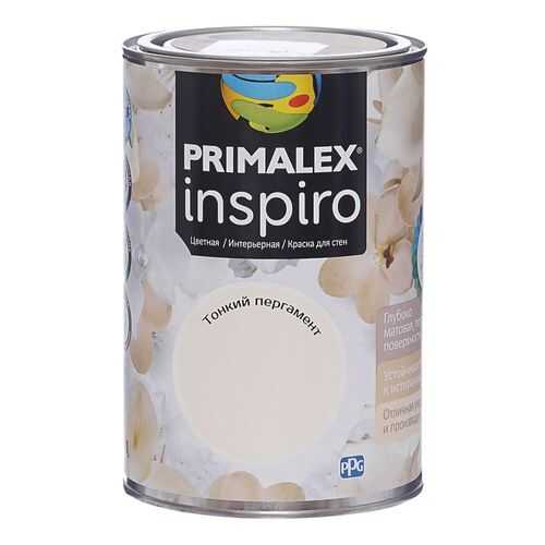 Краска для внутренних работ Primalex Inspiro 1л Тон Пергамент, 420138