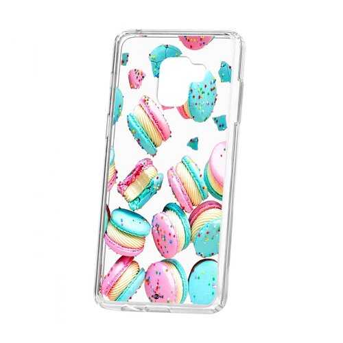 Чехол Kruche для Samsung Galaxy A8+ 2018 (A730) Print Макарон