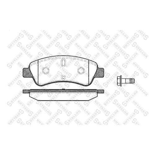 Комплект тормозных дисковых колодок Stellox 851 010B-SX