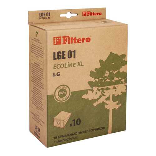 Пылесборник для пылесоса Filtero LGE 01 ECOLine XL 10 шт