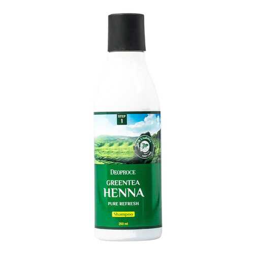 Шампунь Deoproce Green Tea Henna Pure Refresh 200 мл