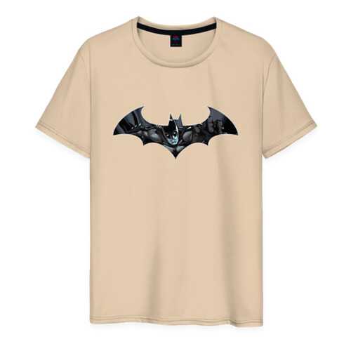 Футболка мужская ВсеМайки Batman бежевая 4XL