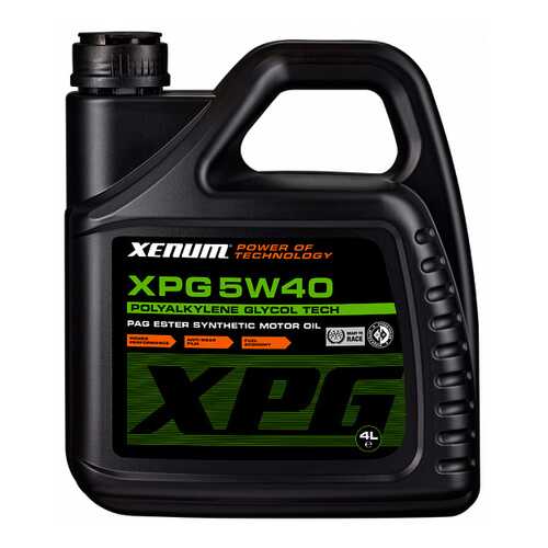 Моторное масло Xenum XPG 5W-40 4л
