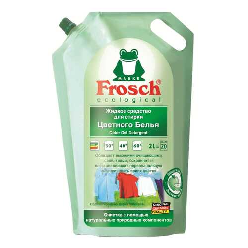 Гель для стирки Frosch для цветного белья 2 л