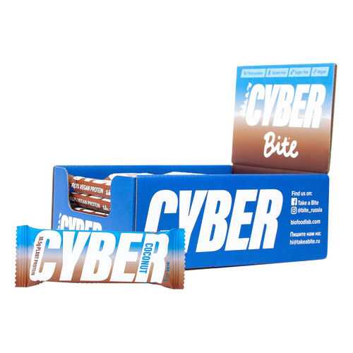 Батончик высокобелковый Cyber Bite со вкусом кокоса 20 штук по 60 гр