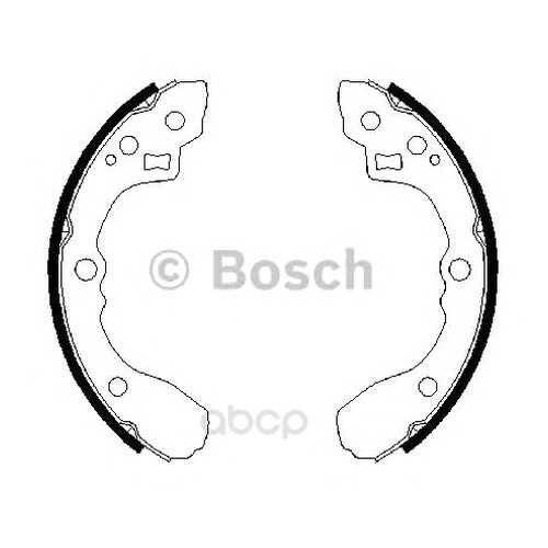 Колодки барабанные задние Bosch 0986487687