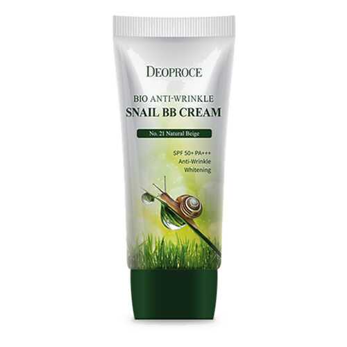 Крем ББ с экстрактом улитки DEOPROCE BIO ANTI-WRINKLE SNAIL BB CREAM # 21 60гр