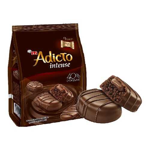 КексыADICTO INTENSE MINIс кремом в шоколадной глазури 144гр*2 шт