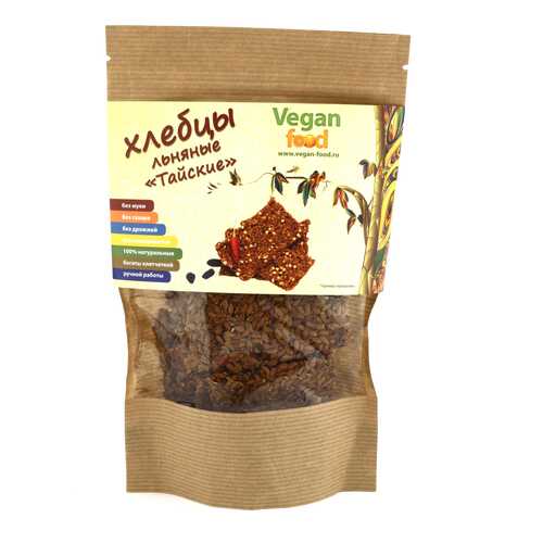Хлебцы льняные Vegan-food тайские 100 г