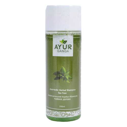 Шампунь ЧАЙНОЕ ДЕРЕВО (Ayurvedic Herbal Shampoo TEA TREE) AYUR GANGA, 200мл
