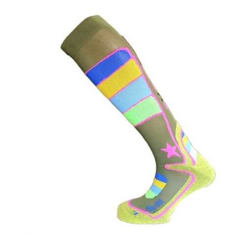 Гольфы Enforma Ski Freeski Camp, green rainbow, L