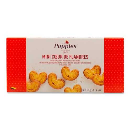 Печенье Poppies Мини -Сердечки125г Бельгия