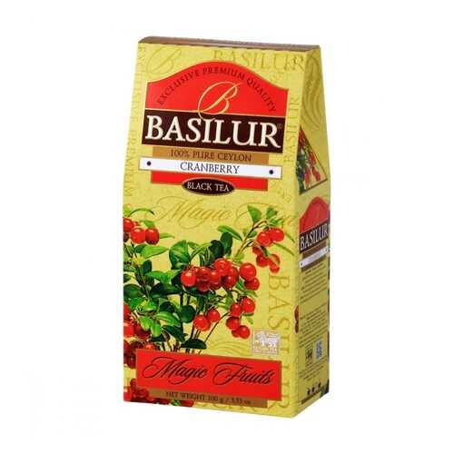 Чай Basilur Волшебные фрукты - Клюква черный с добавками 100 г