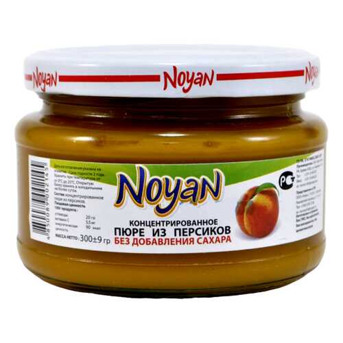Пюре Noyan из персиков без сахара 300 г