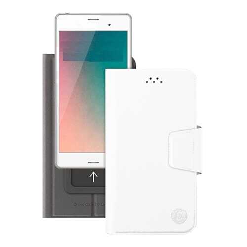 Чехол для смартфона Deppa Wallet Slide M 43-55 White