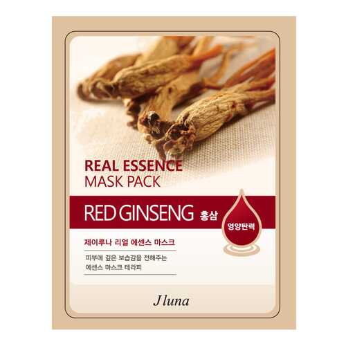 Маска для лица J Luna Real Essence Mask Pack Red Ginseng 25 мл