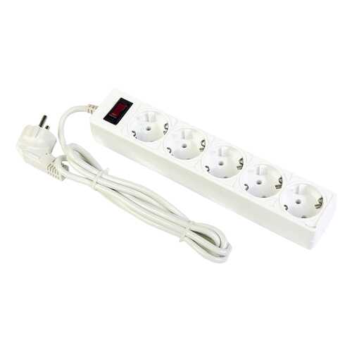 Сетевой фильтр SmartBuy One, 5 розеток, 1,8 м, White