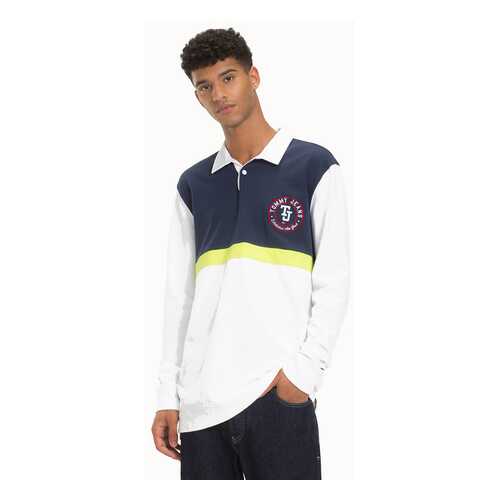 Поло мужское Tommy Jeans DM0DM05908 синее XL