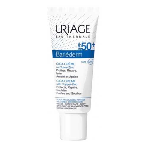 Крем для тела Uriage Bariederm Cica-Creme With Cooper-Zinc SPF 50+ 40 мл