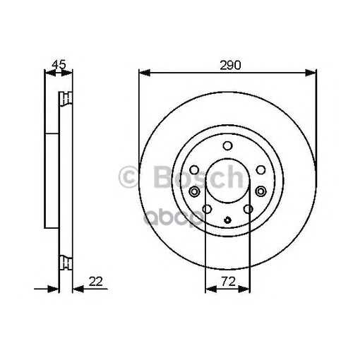 Диск тормозной BOSCH 0986479474