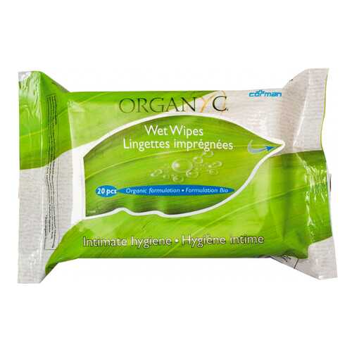 Средство для интимной гигиены Organyc Intimate hygiene wet wipes 20 шт