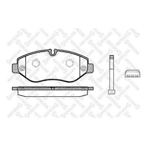 Комплект тормозных дисковых колодок Stellox 001 093B-SX