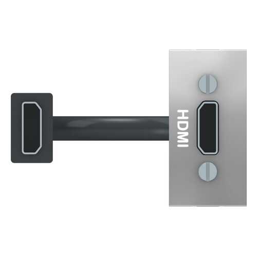 SE Unica Modular Алюминий Розетка HDMI, 1 модуль