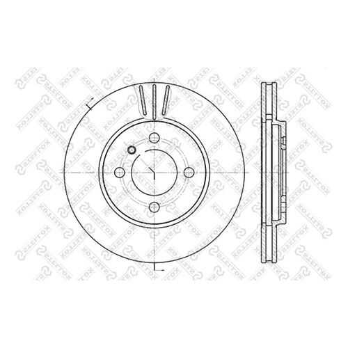 Тормозной диск Stellox 6020-1509V-SX