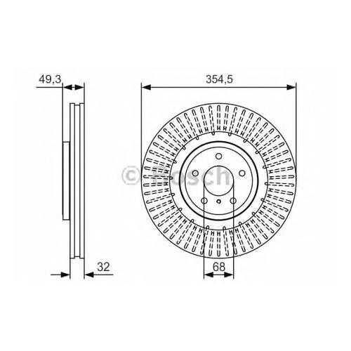 Тормозной диск Bosch 0986479T02