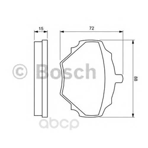 Тормозные колодки дисковые Bosch 0986424563